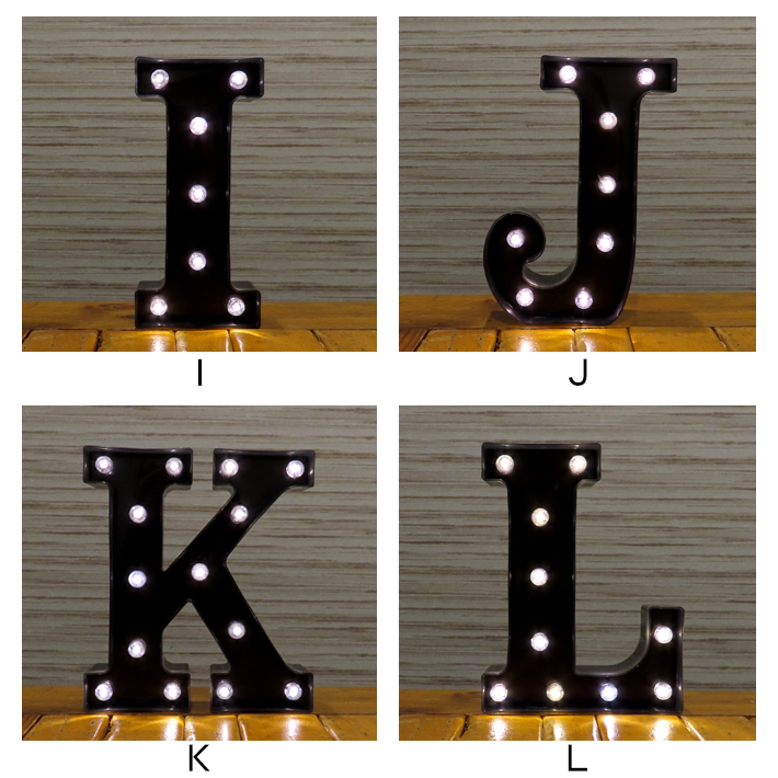 ブラック マーキーサイン アルファベット ( V ) LED ライト ランプ 電池式 照明 飾り 装飾 誕生日 結婚式 パーティー インテリア_画像4