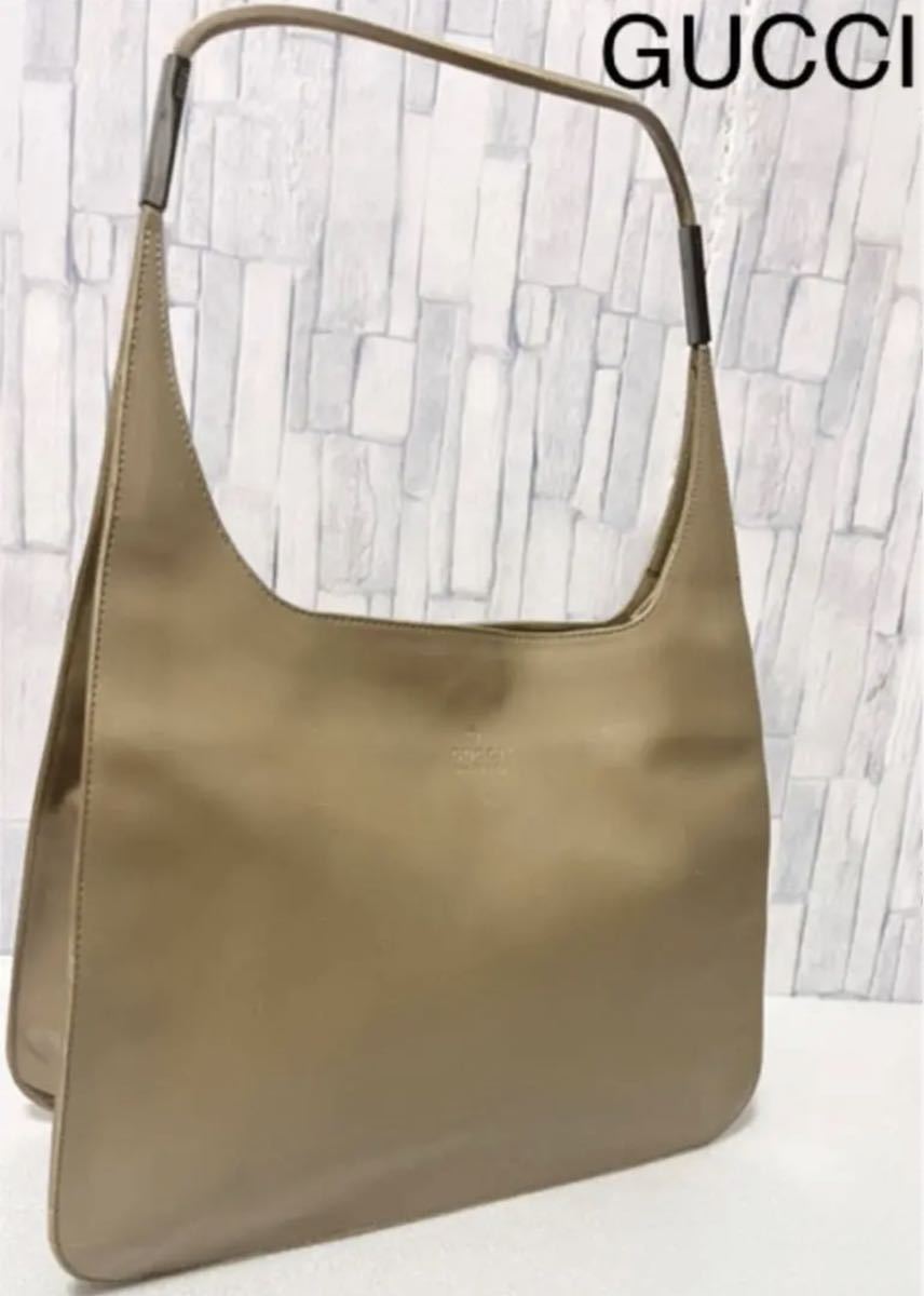 GUCCI グッチ ショルダーバッグ 肩掛け ハンドバッグ ベージュ