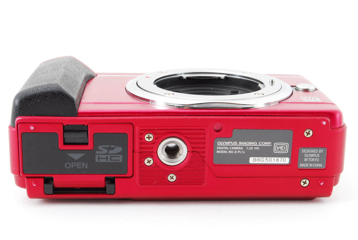 ☆極上級☆お洒落な赤☆OLYMPUS オリンパス E-PL1s レンズキット | www