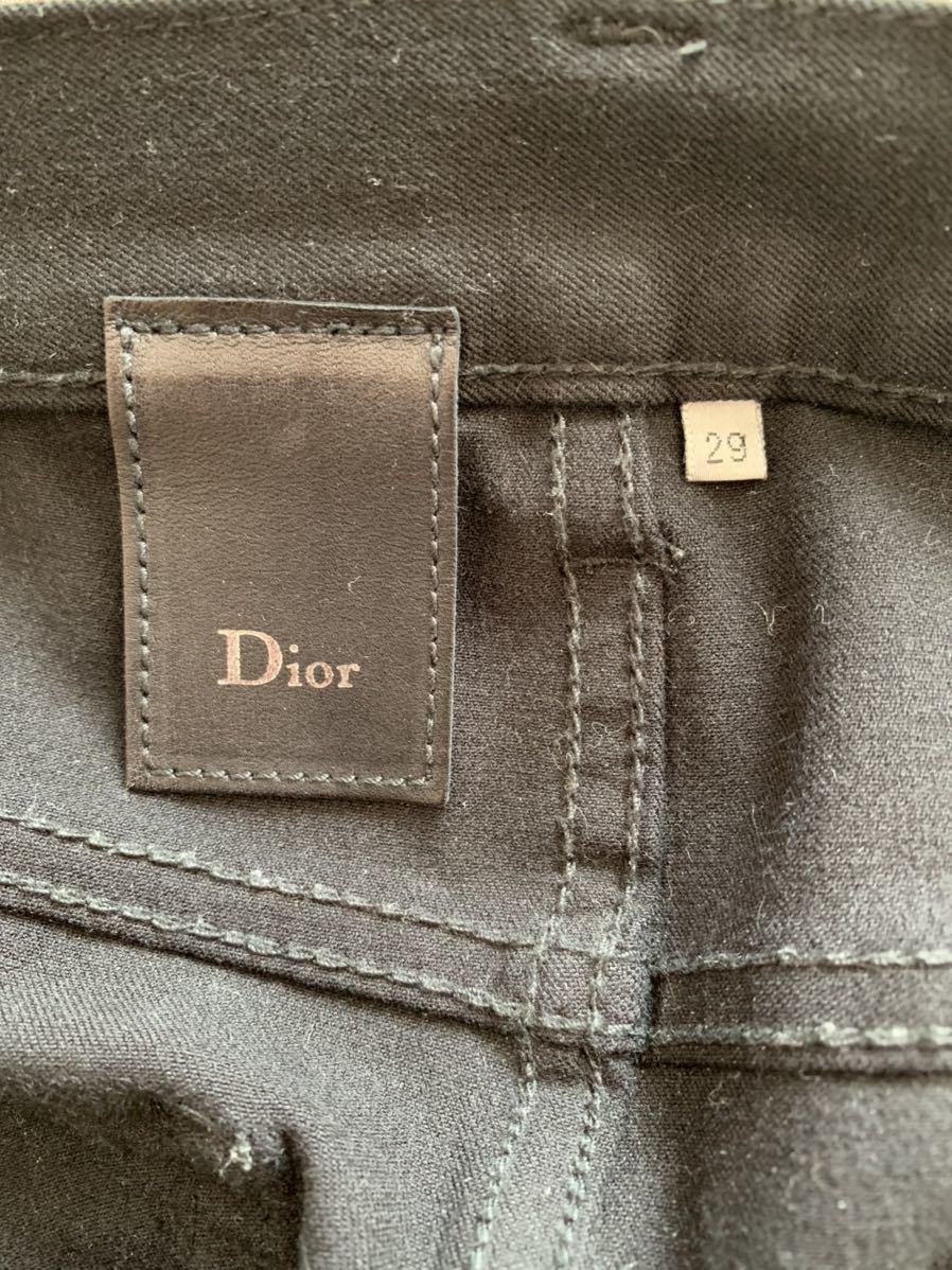 Dior homme ディオールオム スキニーパンツ 黒(ブラック) エディ