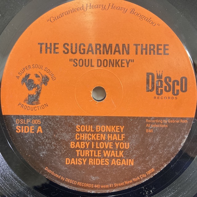 ★即決 Sugarman Three / Soul Donkey 英盤 DESCO オリジナル RARE GROOVE 10812 ドラム・ブレイク FUNK_画像2