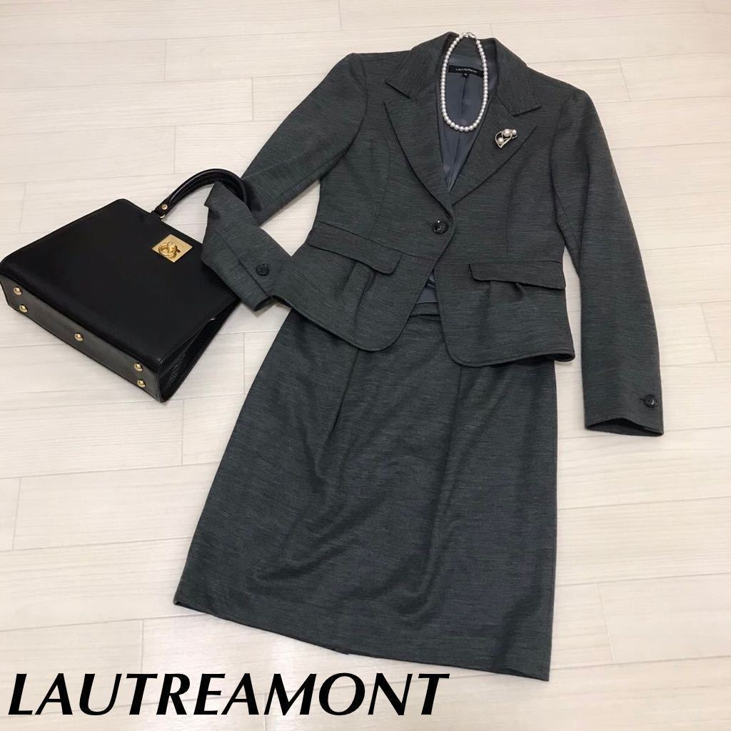 LAUTREAMONT low to rare mon formal suit setup gray wool 100% made in Japan size S go in . type graduation ceremony 