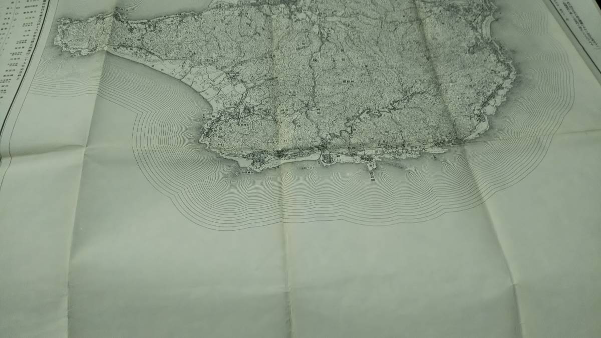 　古地図 　館山　千葉県　地図　資料　地形図　46×57cm　　明治36年測量　　昭和27年印刷　発行　B_画像2