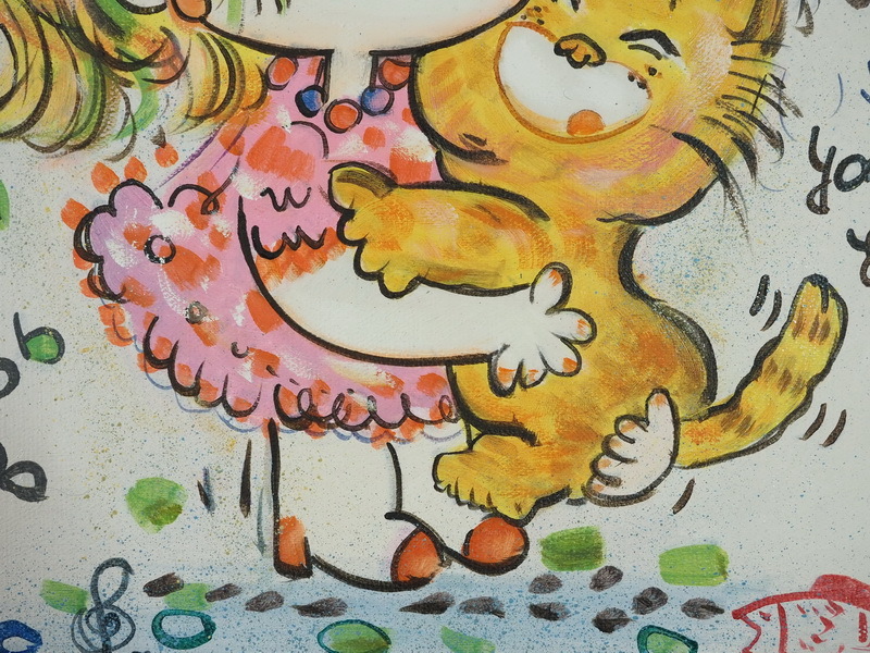 Yahoo!オークション - 人物・少女像 猫と少女 F6号絵画 水森亜土 Yahoo!オークション - 人物・少女像 猫と少女 F6号絵画 水森亜土