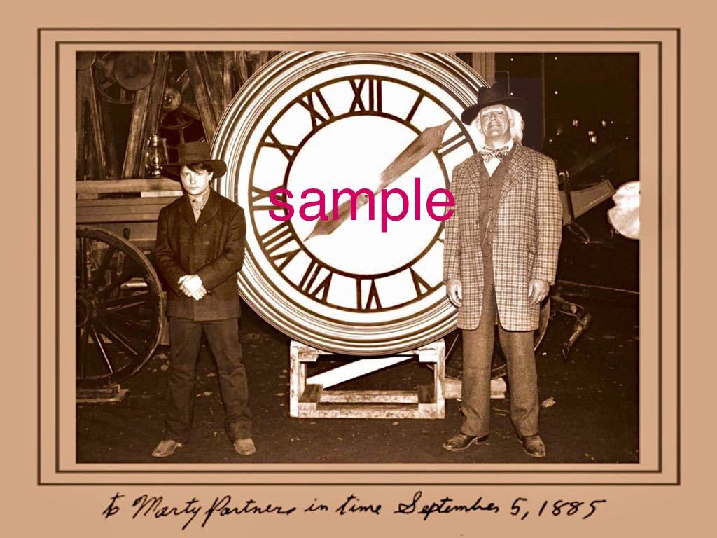 Back to the future 時計台記念 フォト デロリアン マーティ Back to the future 時計台記念 フォト デロリアン マーティ