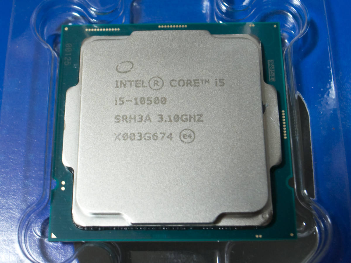 動作品 Intel Core i5-10500 3.10GHz 6コア 12スレッド キャッシュ ...