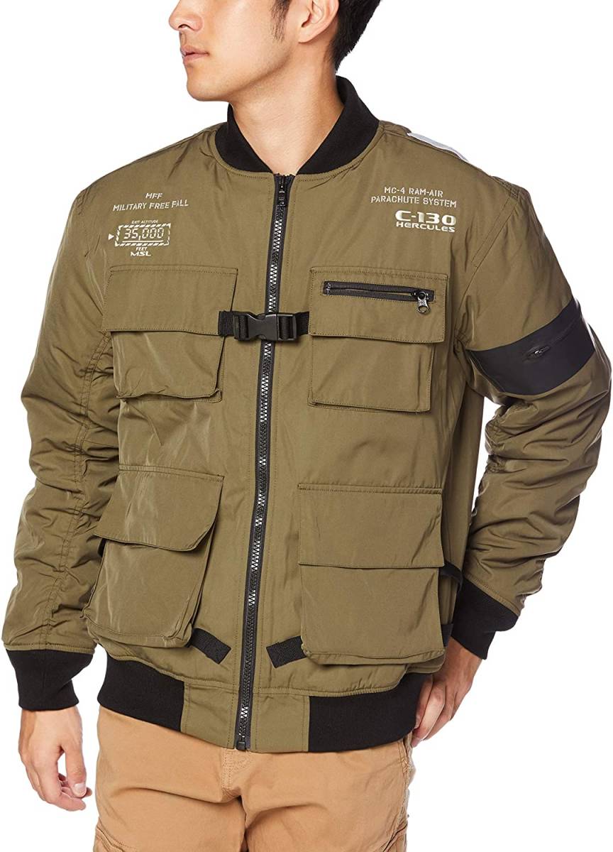 新品送料無料 AVIREX MULTI POCKET PADDING MILITARY JKT M 新品送料無料 AVIREX MULTI POCKET PADDING MILITARY JKT M