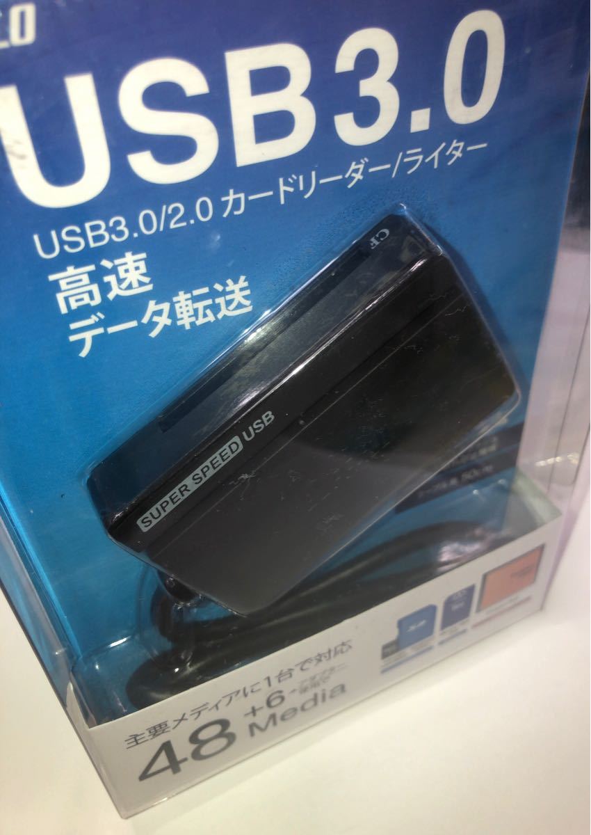 USB3.0 2.0 カードリーダー SD CF 高速 バッファロー BUFFALO BSCR108U3 