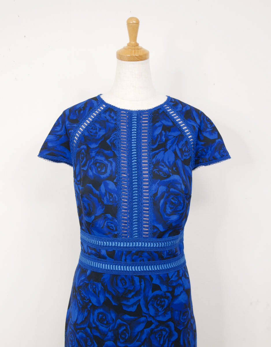 TADASHI SHOJI タダシショージ BLUE & BLACK ワンピース 「10
