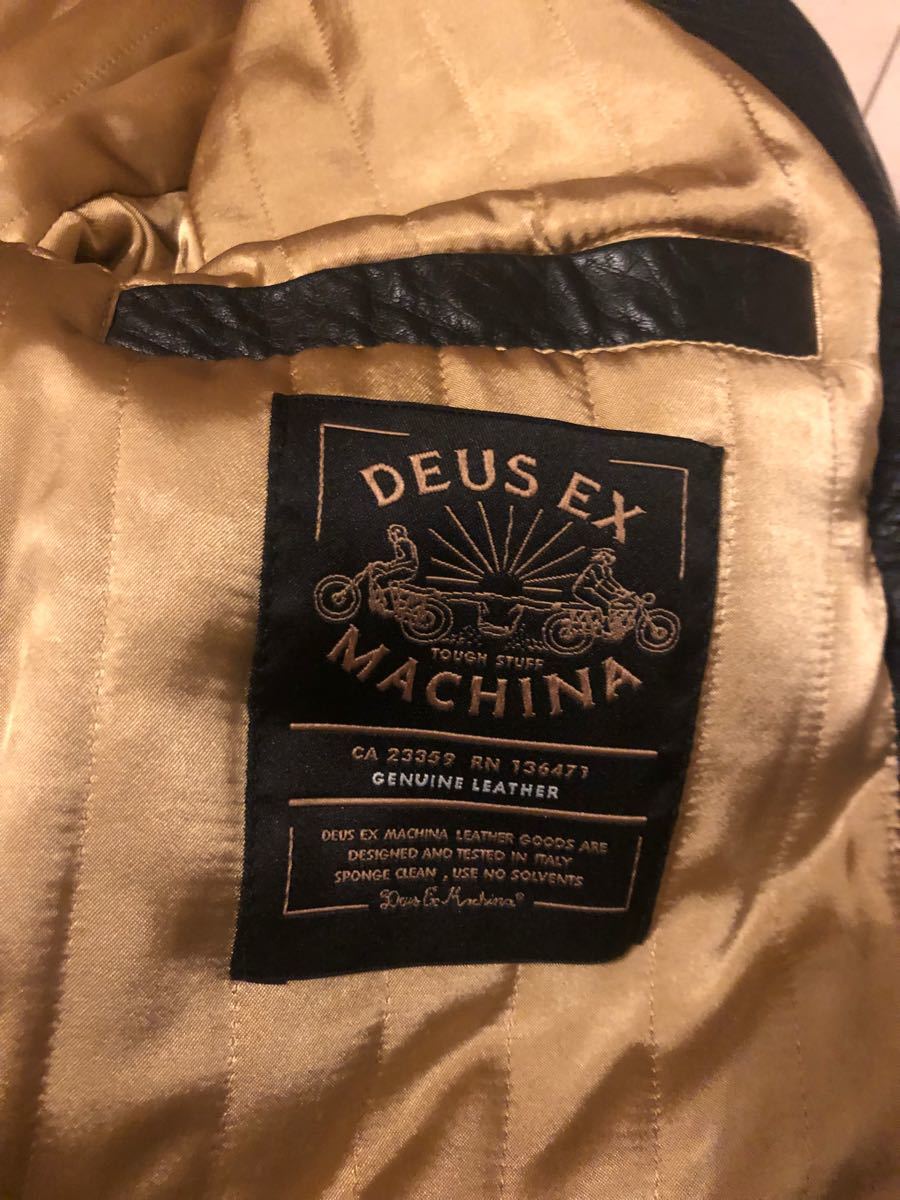 【美品】（茶芯）DEUS EX MACHINA ライダース ジャケット M