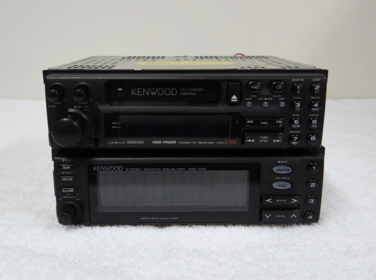 KENWOOD　カセットデッキ（KRC-X700、KGC-７００）　動作未確認　現状品