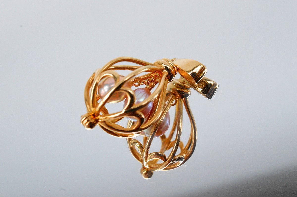 ◇美品◇TASAKI 田崎真珠 K18 ペンダントトップ パール 鳥かご ◇美品◇TASAKI 田崎真珠 K18 ペンダントトップ パール 鳥かご