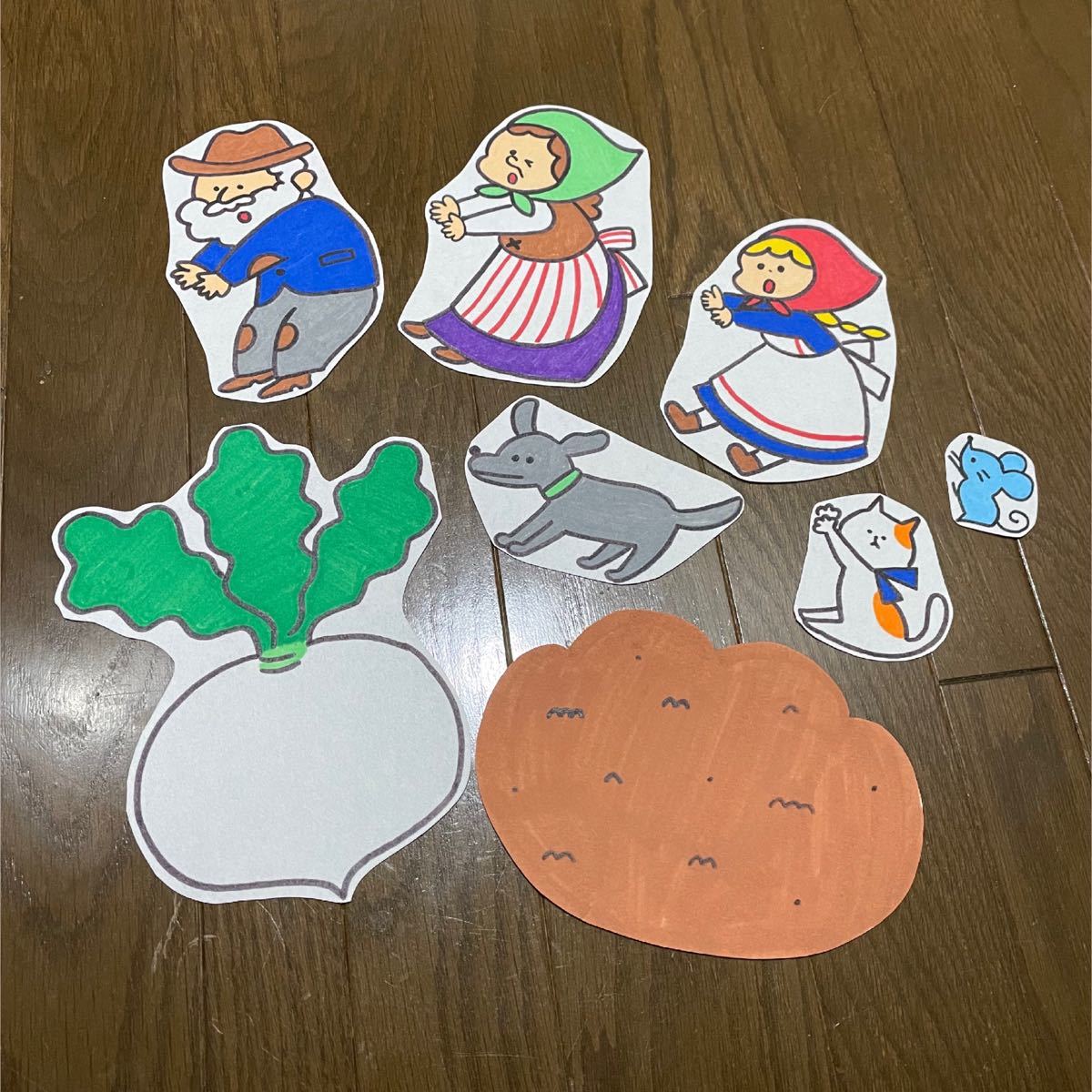 Paypayフリマ パネルシアター ペープサート おおきなかぶ Paypayフリマ パネルシアター ペープサート おおきなかぶ