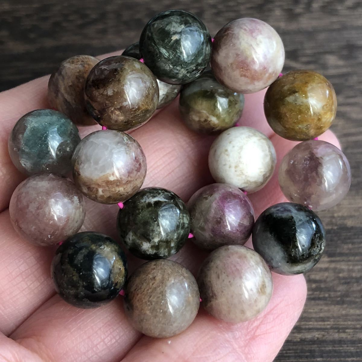 * new goods * multicolor! Mix tourmaline bracele * approximately 11.* approximately 35g* inside surroundings approximately 16.5.* natural stone electric stone Power Stone 10 month birthstone 