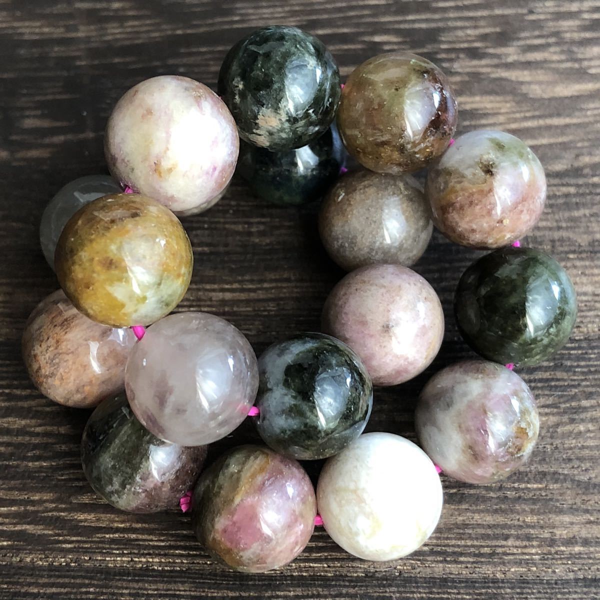 * new goods * multicolor! Mix tourmaline bracele * approximately 11.* approximately 35g* inside surroundings approximately 16.5.* natural stone electric stone Power Stone 10 month birthstone 