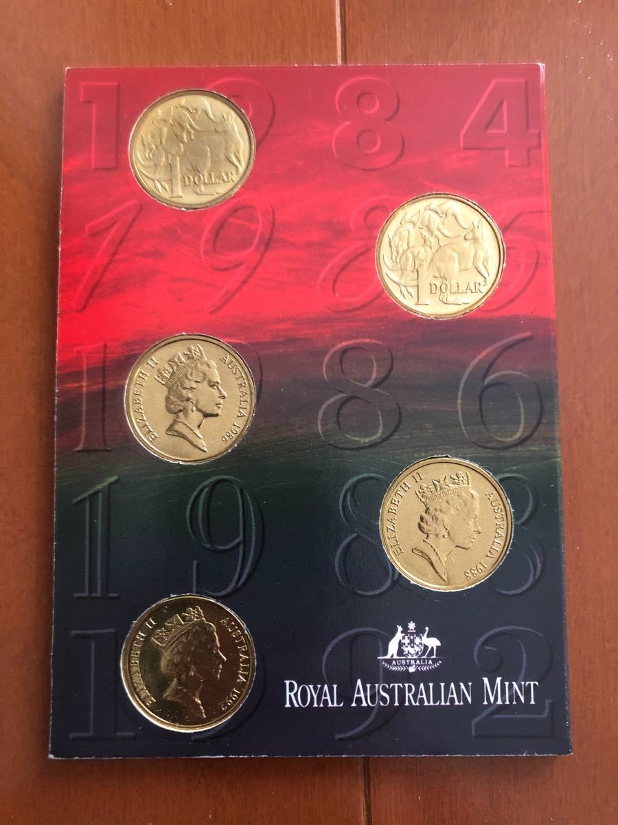 オーストラリア １ドル コイン ５種セット