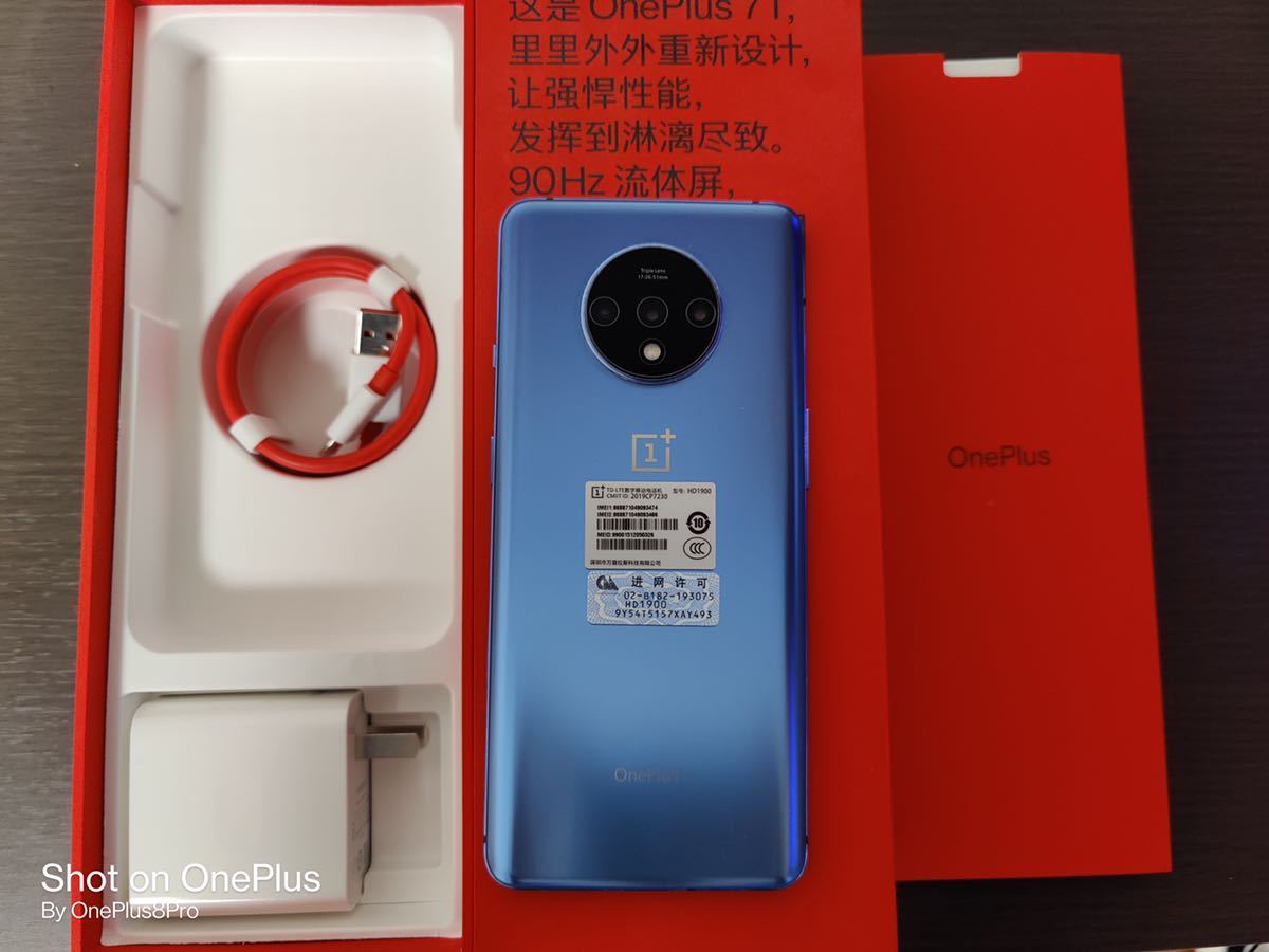 OnePlus 7T RAM8GB/Rom256GB international版 HD1900 グローバルrom