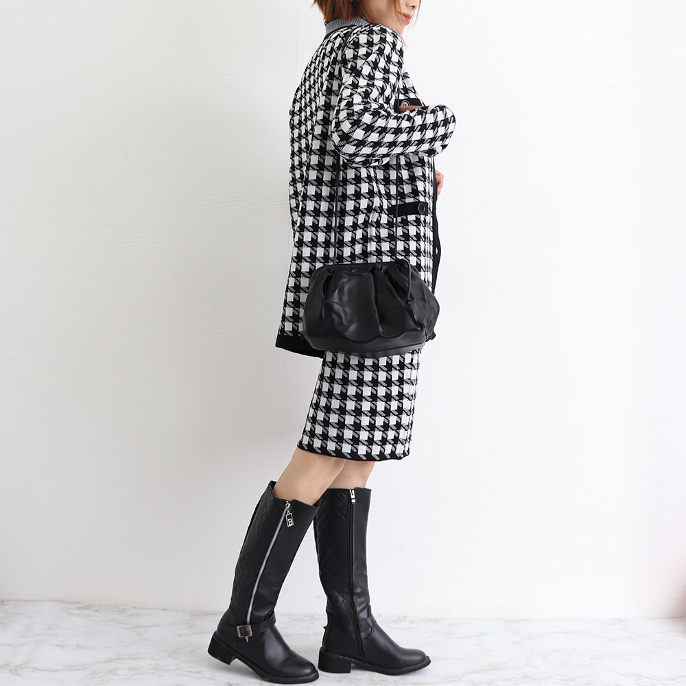 ◇韓国ファッション 秋冬 ロングジャケット タイトスカート ミニスカート_画像8