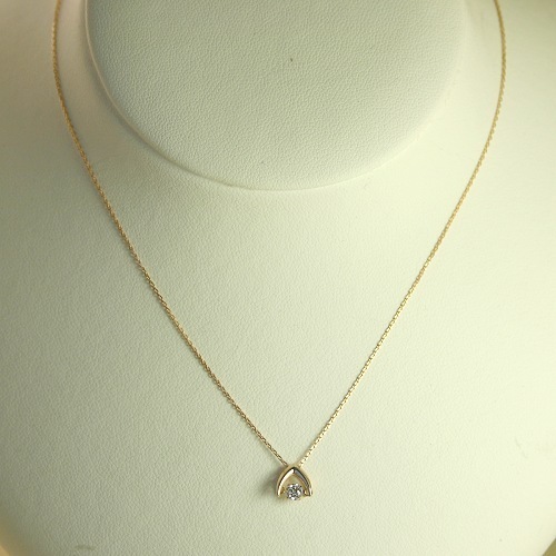 ダンシングストーン ダイヤモンド ネックレス 0.2ct 鑑定書付 0.217ct