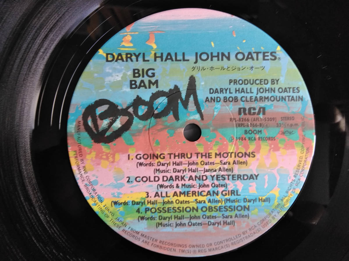 DARYL HALL & JOHN OATES 　ダリル・ホール&ジョン・オーツ　 BIG BAM BOOM　帯付き_画像8