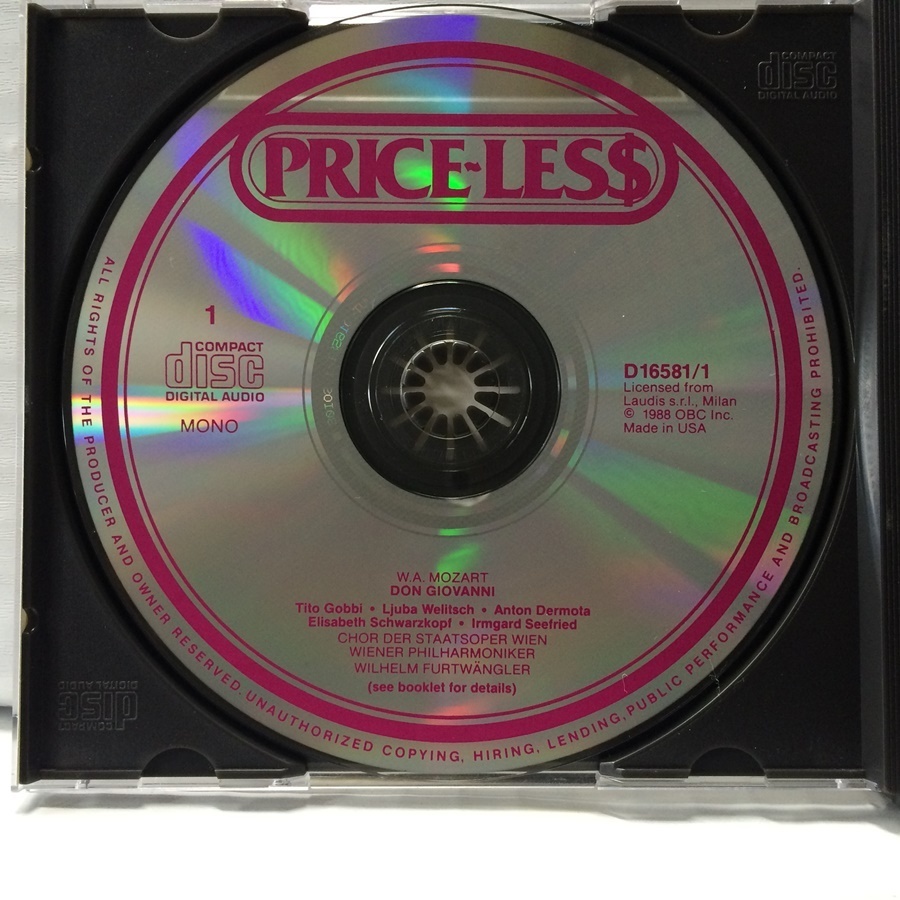 3CD PRICE-LESS フルトヴェングラー モーツァルト ドン・ジョヴァンニ_画像4