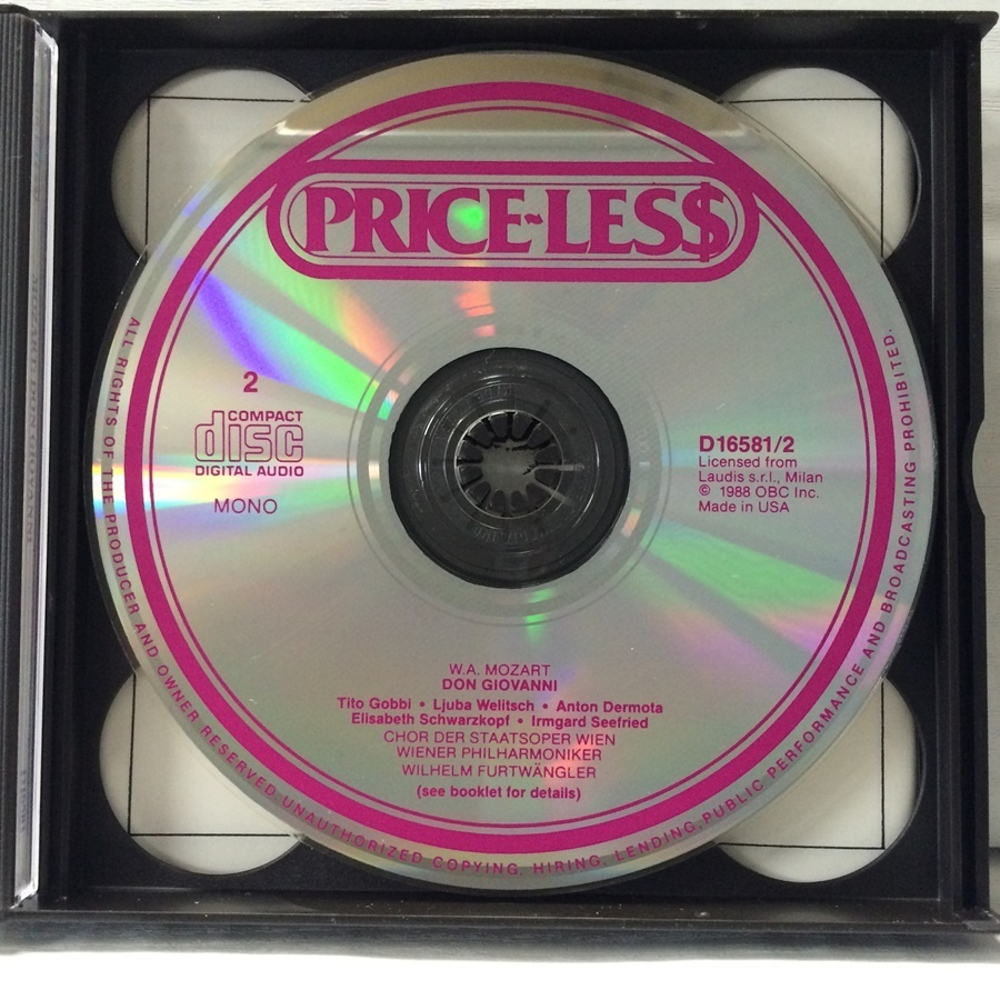 3CD PRICE-LESS フルトヴェングラー モーツァルト ドン・ジョヴァンニ_画像5
