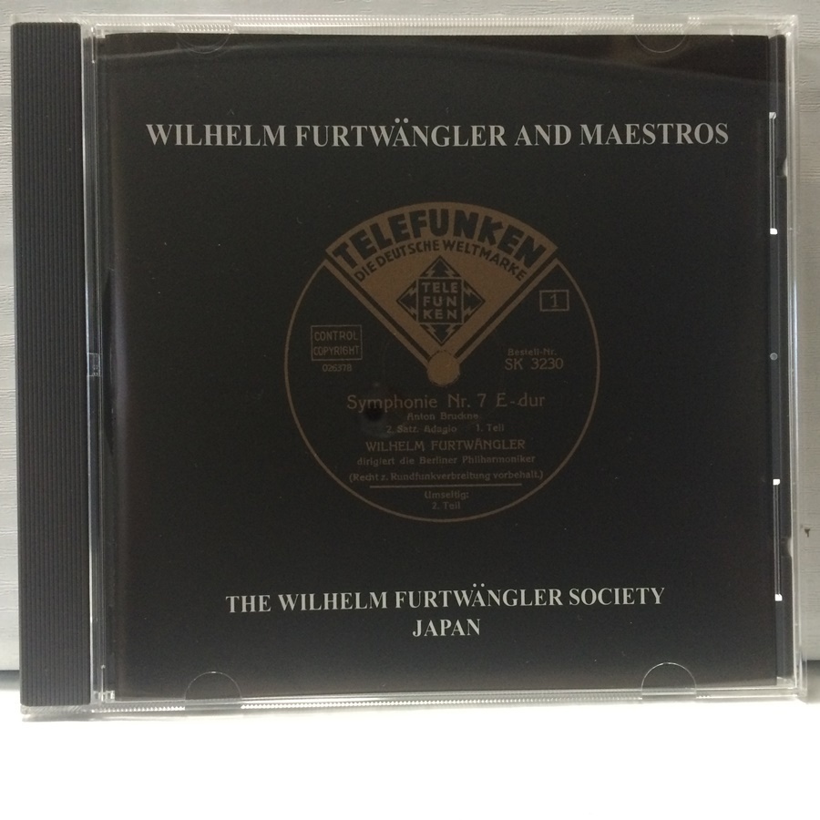 CD 日本フルトヴェングラー協会 フルトヴェングラーと20世紀の大指揮者 WFJ-17_画像1