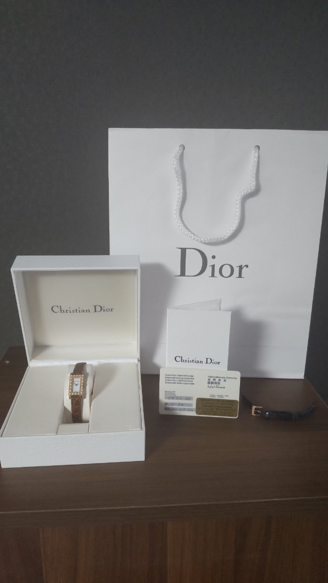 Christian Dior クリスチャンディオール K18 レディースウォッチ 時計  金  