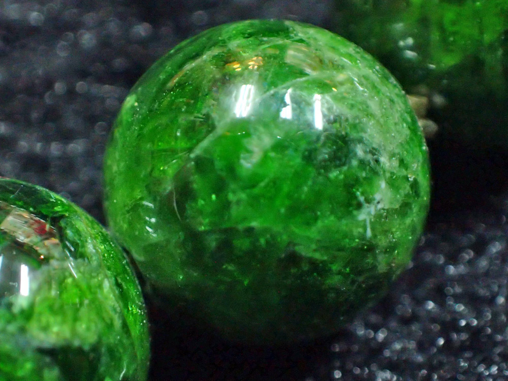 【天然石ブレスレット】ダイオプサイト_Diopside (直径：12.5mm)_画像3