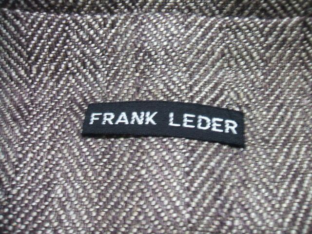 0-1228M△ FRANK LEDER ヘリンボーンリネンジャケット テーラード