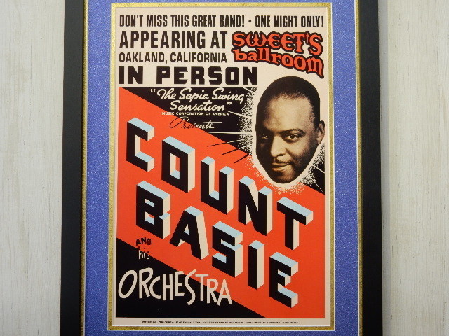  count * Bay si-/1939 Live poster / amount attaching /Count Basie/ bigbang do* Jazz / Bay si-/. shop. display / retro Vintage / design 