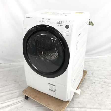 SHARP ES-S7F-WL ドラム式 洗濯乾燥機 2021年製 左開き 7kg 家電 シャープ 中古 楽直 Y6198680_画像1