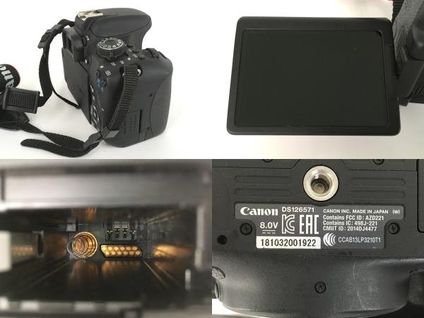 Canon kiss x8i 18-55mm 3.5-5.6 カメラ 標準レンズキット ジャンク Y6172193_画像8