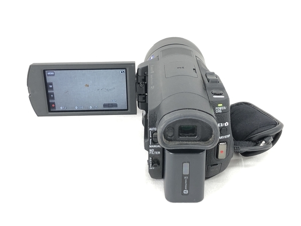 SONY ソニー ビデオカメラ FDR-AX100 4K 光学12倍 ブラック Handycam ハンディカム カメラ 中古 S6171697_画像6