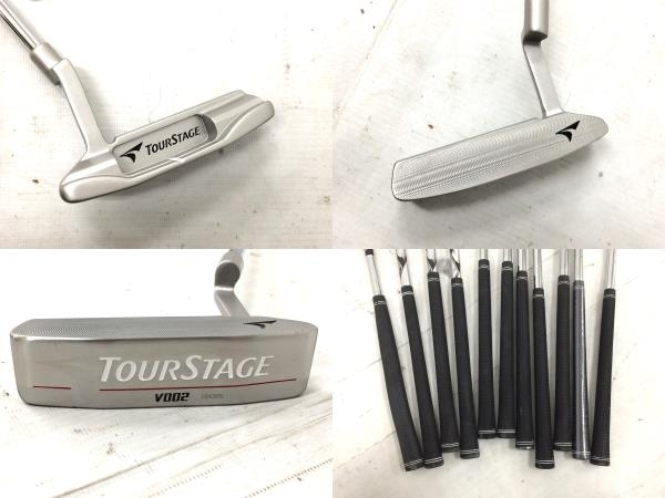 BRIDGESTONE TOURSTAGE V002 フレックスS ツアーステージ 11本 ゴルフクラブ キャディーバッグ セット ブリヂストン 中古 良好 M6181419_画像9