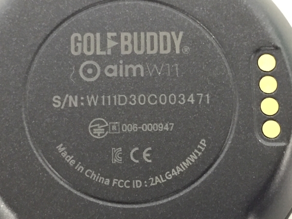GOLF BUDDY ゴルフバディ aimW11 ゴルフウォッチ フルカラー スポーツ 時計 中古 美品 K6062424_画像8