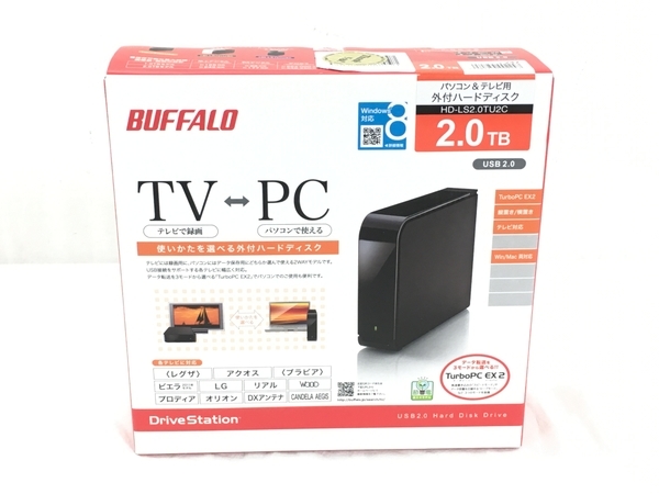 BUFFALO バッファロー HD-LS2.0TU2C USB2.0用 外付け HDD