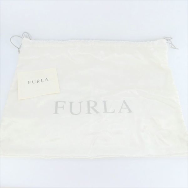 《イタリア製!!◎》FURLA フルラ★レザーミニバッグ*ハンドバッグ*鞄*ブラック黒*保存袋あり(AC248)◆S80_画像9