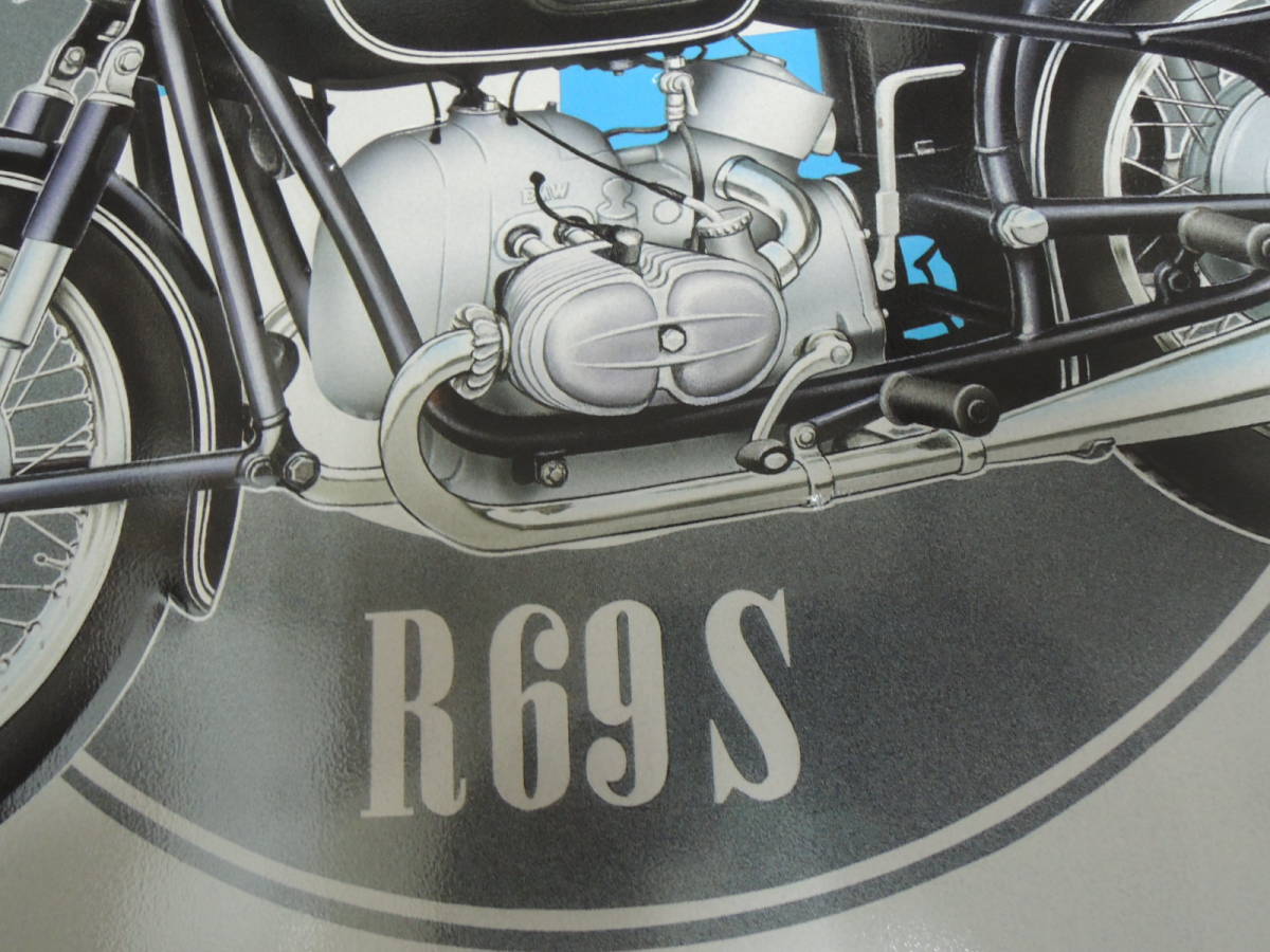 BMW R69S イギリス製看板 約40cm×約30cm ガレージに の画像2
