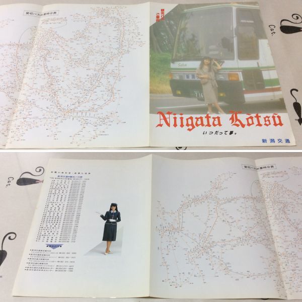 〓★〓旧車貸切バスパンフレット　新潟交通『Niigata Kotsu いつだって夢。観光バスご案内』1987年頃_経年相応の傷み汚れなどご容赦ください