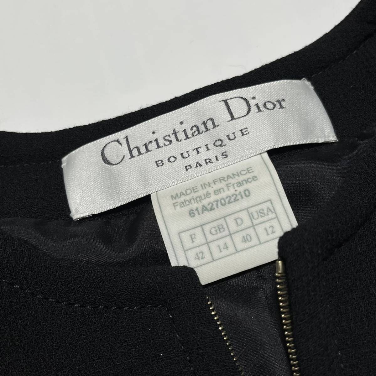 ンディオー Christian Dior - ディオール Dior BOUTIQUE ノーカラー