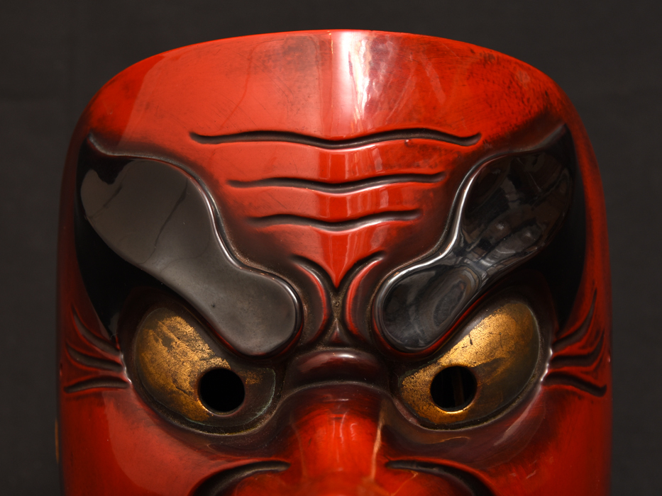 Yahoo!オークション - 横田清己(作)備中神楽面 木 Yahoo!オークション - 横田清己(作)備中神楽面 木