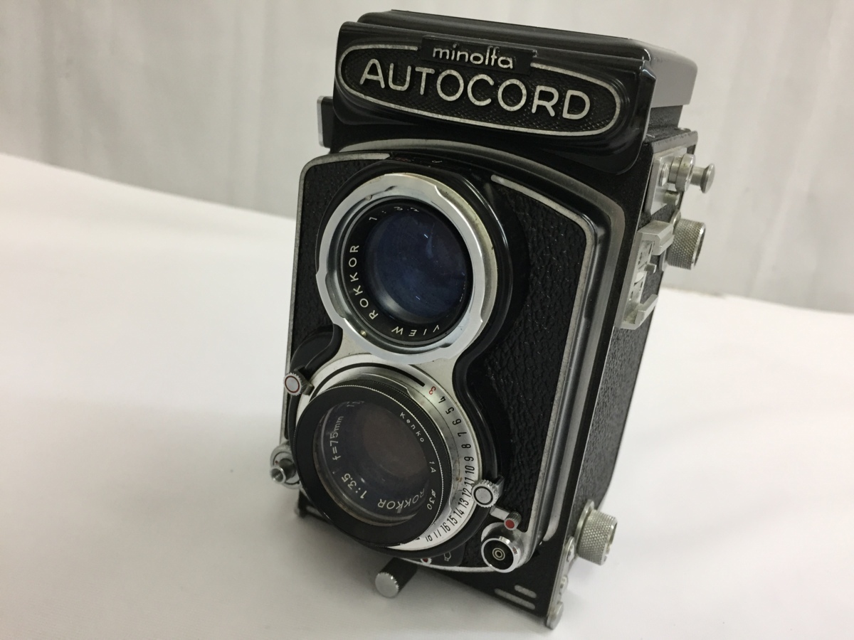 1円スタート minolta AUTOCORD /WIEW ROKKOR 1:3.2 F=75mm/ROKKOR 1:3.5 F=75mm フィルムカメラ　二眼レフ ジャンク 中古_画像1