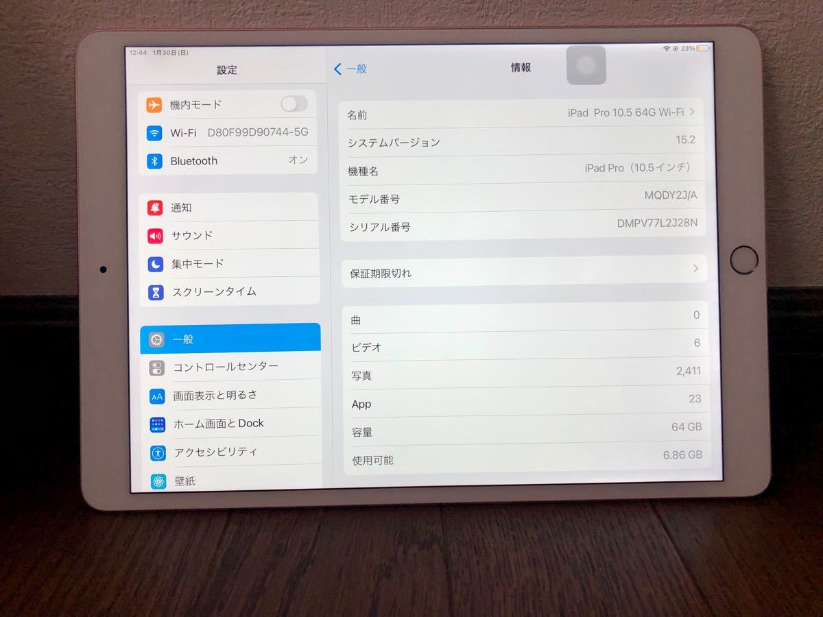 【ジャンク品】iPad Pro 10.5インチ 64G Wi-Fi おまけ付き