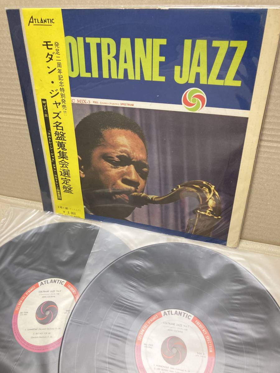 JPN 1ST PRESS！帯付LP x2！ジョン・コルトレーン四重奏団 John Coltrane Jazz Victor MJX-3 ペラジャケ PAUL CHAMBERS McCOY TYNER OBI_画像1