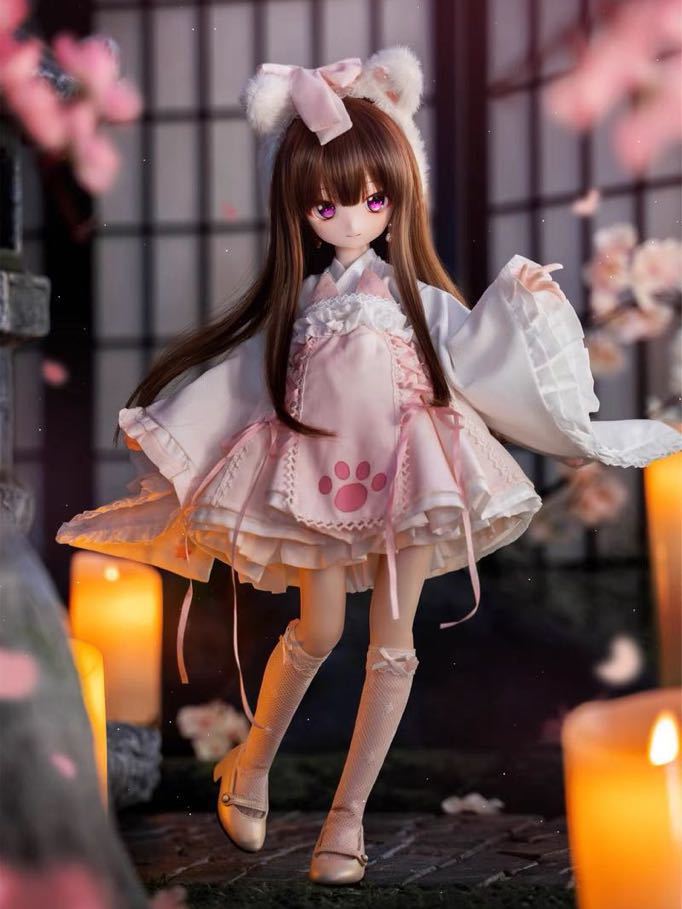 Yahoo!オークション - 5点セット！BJD 1/4 1/6 球体関節人形 服 衣装...