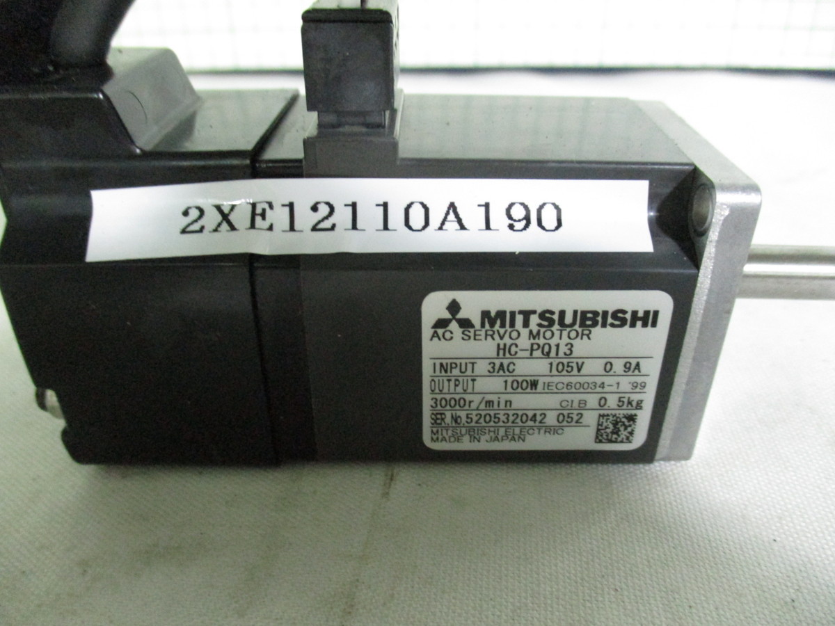 MITSUBISHI ACサーボモーター HC-PQ13 100W 動作未確認 付属品なし | www.portonews.com