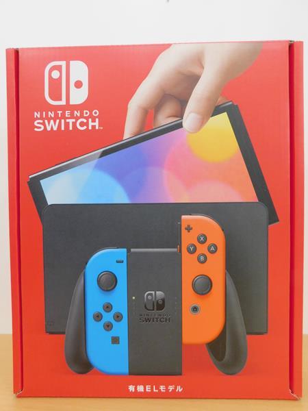 （新品）NINTENDO SWITCH　有機ELモデル　ネオンブルー・ネオンレッド　ニンテンドー スイッチ　任天堂　本体　2022/01/9購入品　店舗印有_画像1