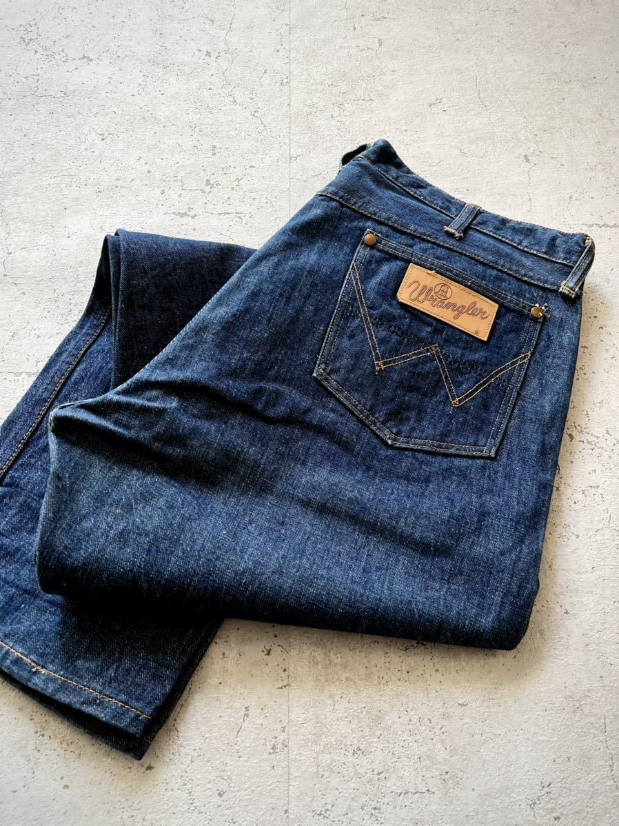 品質が 60s USA製 WRANGLER 11MWZ INDIGO DENIM BELL-TAG OLD VINTAGE