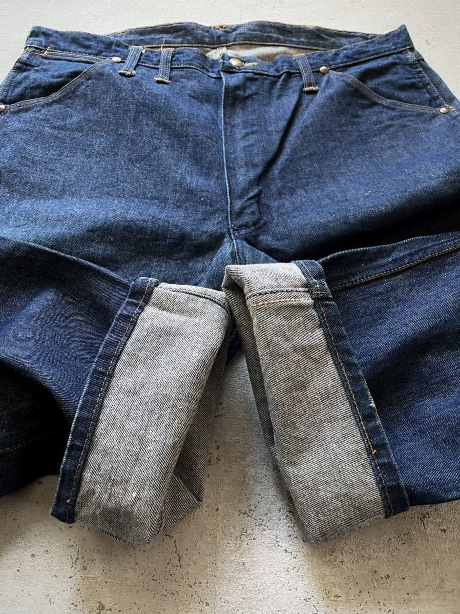 60s USA製 WRANGLER 11MWZ INDIGO DENIM BELL-TAG OLD VINTAGE